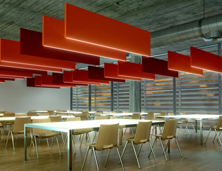 Fabric-Wrapped Acoustic Baffles
